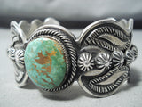 Outstanding Native American Navajo Nativeamerican Carico Lake Turquoise Sterling Silver Bracelet-Nativo Arts