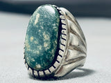 Unforgettable Vintage Native American Navajo Variscite Sterling Silver Ring-Nativo Arts