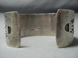 All Sterling Native American Jewelry Silver Vintage Navajo Overlay Bracelet Old Cuff-Nativo Arts