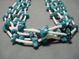 Amazing 175 Grams! Vintage Navajo Turquoise Native American Necklace Old-Nativo Arts