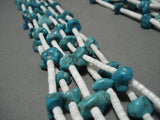 Amazing 175 Grams! Vintage Navajo Turquoise Native American Necklace Old-Nativo Arts