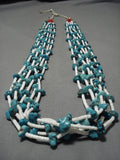 Amazing 175 Grams! Vintage Navajo Turquoise Native American Necklace Old-Nativo Arts
