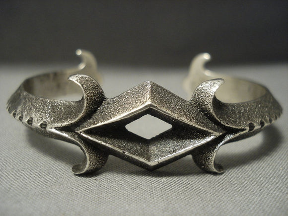 Amazing Aaron Anderson Sterling Native American Jewelry Silver Bracelet-Nativo Arts