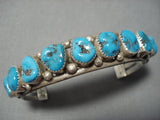 Amazing Howard S Begay Vintage Native American Jewelry Navajo Blue Turquoise Sterling Silver Bracelet-Nativo Arts