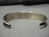 Amazing Phil Long Vintage Native American Navajo Turquoise Sterling Silver Bracelet-Nativo Arts