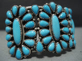 Amazing Tim Yazzie Vintage Native American Jewelry Navajo Sterling Silver Turquoise Bracelet Old-Nativo Arts