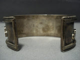 Amazing Turquoise Heishi Vintage Navajo Sterling Native American Jewelry Silver Bracelet Old Cuff-Nativo Arts