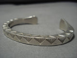 Amazing Vintage Hopi Native American Sterling Silver Bracelet Old-Nativo Arts