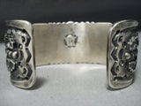 Amazing Vintage Native American Jewelry Hopi Sterling Silver 116 Grams Bracelet Old Cuff-Nativo Arts