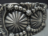 Amazing Vintage Native American Jewelry Hopi Sterling Silver 116 Grams Bracelet Old Cuff-Nativo Arts