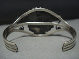 Amazing Vintage Native American Jewelry Navajo Green Royston Turquoise Sterling Silver Bracelet Old Cuff-Nativo Arts