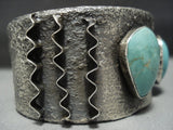 Amazing Vintage Native American Jewelry Navajo Green Turquoise Sterling Silver Bracelet-Nativo Arts