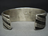 Amazing Vintage Native American Jewelry Navajo 'Lightnng Strike' Sterling Silver Bracelet-Nativo Arts