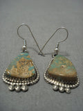 Amazing Vintage Native American Jewelry Navajo Royston Turquoise Sterling Silver Earrings Old-Nativo Arts