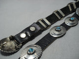 Amazing Vintage Native American Jewelry Navajo Sterling Silver Mike Yazzie Concho Belt Old-Nativo Arts
