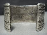Amazing Vintage Native American Jewelry Navajo Sterling Silver Turquoise Heavy 118 Gram Bracelet Old-Nativo Arts