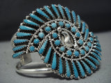 Amazing Vintage Native American Jewelry Navajo Turquoise Sterling Silver Charlie Parker Bracelet-Nativo Arts