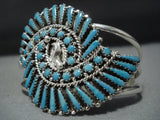 Amazing Vintage Native American Jewelry Navajo Turquoise Sterling Silver Charlie Parker Bracelet-Nativo Arts