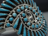 Amazing Vintage Native American Jewelry Navajo Turquoise Sterling Silver Charlie Parker Bracelet-Nativo Arts