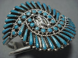 Amazing Vintage Native American Jewelry Navajo Turquoise Sterling Silver Charlie Parker Bracelet-Nativo Arts