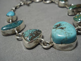 Amazing Vintage Native American Navajo Blue Turquoise Sterling Silver Begay Bracelet Old-Nativo Arts