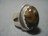 Amazing Vintage Native American Navajo Domed Royston Turquoise Sterling Silver Ring Old-Nativo Arts