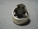 Amazing Vintage Native American Navajo Domed Royston Turquoise Sterling Silver Ring Old-Nativo Arts