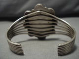 Amazing Vintage Native American Navajo Hby Turquoise Sterling Silver Bracelet Old-Nativo Arts