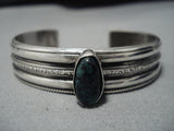 Amazing Vintage Native American Navajo Royston Turquoise Sterling Silver Bracelet Old Cuff-Nativo Arts