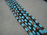 Amazing Vintage Native American Navajo Sky Blue Turquoise Sterling Silver American Necklace-Nativo Arts