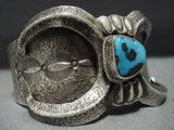 Amazing Vintage Navajo Bisbee Turquoise Sterling Silver Native American Jewelry Bracelet-Nativo Arts