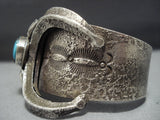 Amazing Vintage Navajo Bisbee Turquoise Sterling Silver Native American Jewelry Bracelet-Nativo Arts