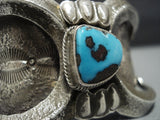 Amazing Vintage Navajo Bisbee Turquoise Sterling Silver Native American Jewelry Bracelet-Nativo Arts