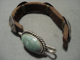 Amazing Vintage Navajo Cerrillos Turquoise Sterling Native American Jewelry Silver Concho Belt Bracelet-Nativo Arts