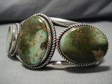 Amazing Vintage Navajo Damale Turquoise Sterling Silver Native American Bracelet-Nativo Arts