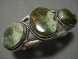Amazing Vintage Navajo Damale Turquoise Sterling Silver Native American Bracelet-Nativo Arts