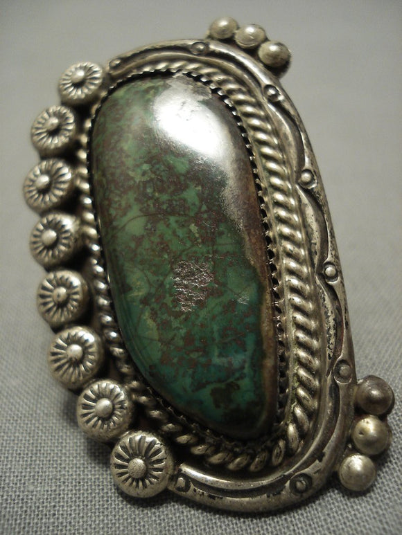 Amazing Vintage Navajo Green Royston Turquoise Sterling Native America ...