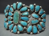 Amazing Vintage Navajo Justin Wilson Turquoise Sterling Native American Jewelry Silver Bracelet-Nativo Arts