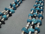 Amazing Vintage Navajo Native American Jewelry jewelry Turquoise Necklace Old-Nativo Arts