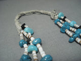 Amazing Vintage Navajo Native American Jewelry jewelry Turquoise Necklace Old-Nativo Arts