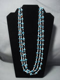 Amazing Vintage Navajo Native American Jewelry jewelry Turquoise Necklace Old-Nativo Arts