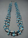 Amazing Vintage Navajo Native American Jewelry jewelry Turquoise Necklace Old-Nativo Arts