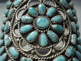 Amazing Vintage Navajo Native American Jewelry jewelry Turquoise Tso Family Sterling Silver Bracelet-Nativo Arts