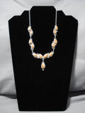 Amazing Vintage Navajo Spiny Oyster Sterling Silver Native American Necklace-Nativo Arts