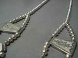 Amazing!! Vintage Navajo Sterling Native American Jewelry Silver Necklace Old-Nativo Arts