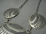 Amazing Vintage Navajo Sterling Native American Jewelry Silver Necklace Old-Nativo Arts