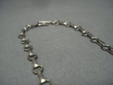 Amazing Vintage Navajo Sterling Native American Jewelry Silver Necklace Old-Nativo Arts