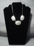 Amazing Vintage Navajo Sterling Native American Jewelry Silver Necklace Old-Nativo Arts