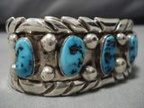 Amazing Vintage Navajo Sterling Silver Native American Bracelet Old-Nativo Arts