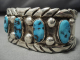 Amazing Vintage Navajo Sterling Silver Native American Bracelet Old-Nativo Arts